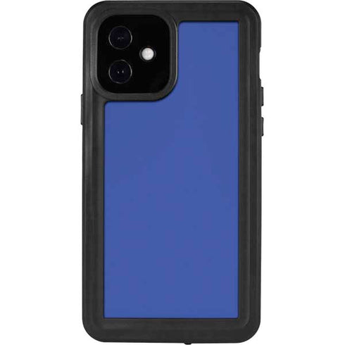 Blue Solid iPhone 12 Waterproof Case