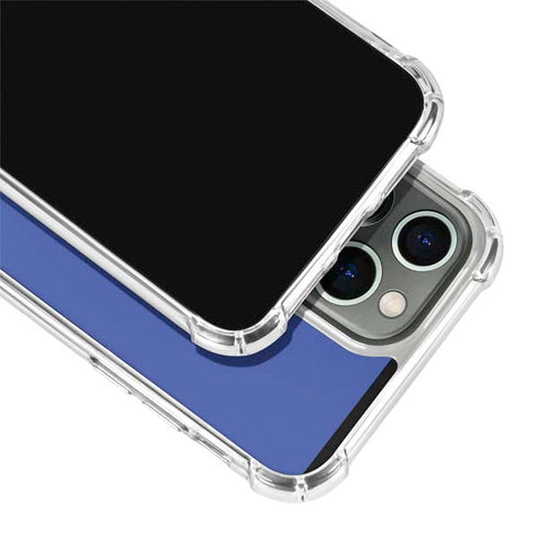Blue Solid iPhone 13 Pro Max Clear Case