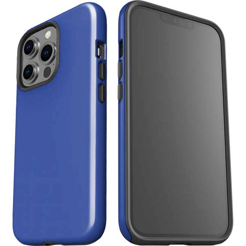 Blue Solid iPhone 14 Pro Impact Case