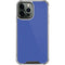 Blue Solid iPhone 14 Pro Max Clear Case