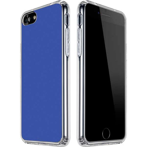 Blue Solid iPhone SE (2nd & 3rd Gen) Clear Case
