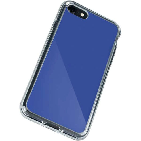 Blue Solid iPhone SE (2nd & 3rd Gen) Clear Case