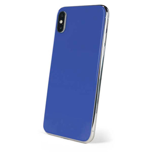 Blue Solid iPhone X Skin