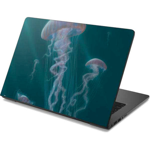 Vincent Hie Blue Jellyfish Dell Chromebook Skin