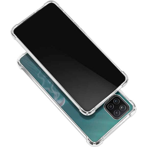 Vincent Hie Blue Jellyfish Galaxy A12 Clear Case