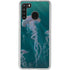 Vincent Hie Blue Jellyfish Galaxy A21 Clear Case