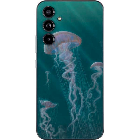 Vincent Hie Blue Jellyfish Galaxy A54 5G Skin