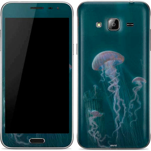 Vincent Hie Blue Jellyfish Galaxy J3 Skin
