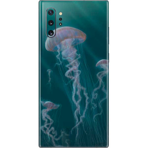 Vincent Hie Blue Jellyfish Galaxy Note 10 Plus Skin