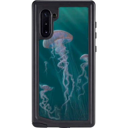 Vincent Hie Blue Jellyfish Galaxy Note 10 Waterproof Case