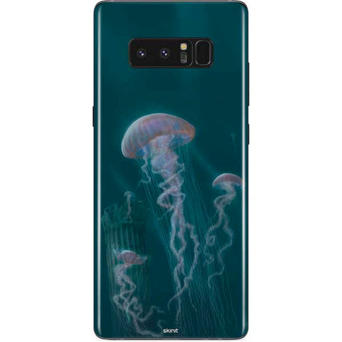 Vincent Hie Blue Jellyfish Galaxy Note 8 Skin