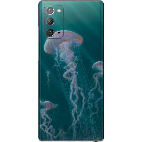 Vincent Hie Blue Jellyfish Galaxy Note20 5G Skin