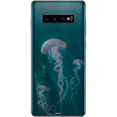 Vincent Hie Blue Jellyfish Galaxy S10 Plus Skin