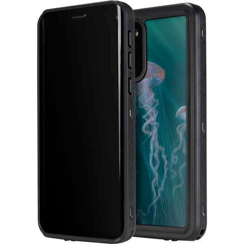 Vincent Hie Blue Jellyfish Galaxy S20 Plus Waterproof Case