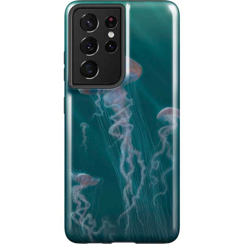 Vincent Hie Blue Jellyfish Galaxy S21 Ultra 5G Pro Case