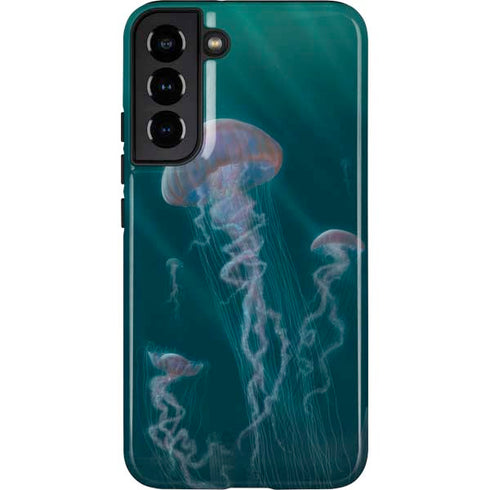 Vincent Hie Blue Jellyfish Galaxy S22 Plus Pro Case