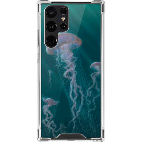 Vincent Hie Blue Jellyfish Galaxy S22 Ultra Clear Case
