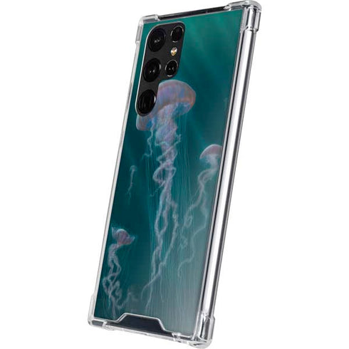 Vincent Hie Blue Jellyfish Galaxy S22 Ultra Clear Case