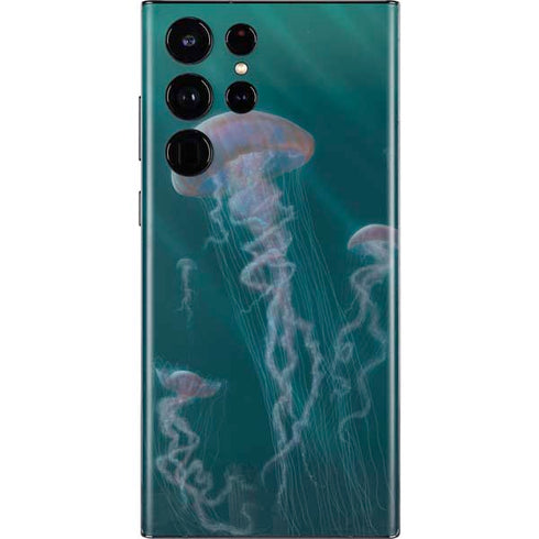 Vincent Hie Blue Jellyfish Galaxy S22 Ultra Skin