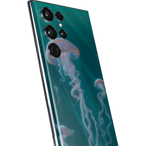 Vincent Hie Blue Jellyfish Galaxy S22 Ultra Skin