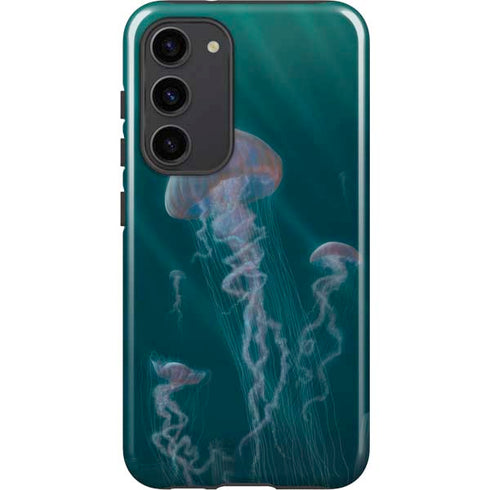 Vincent Hie Blue Jellyfish Galaxy S23 Plus Pro Case