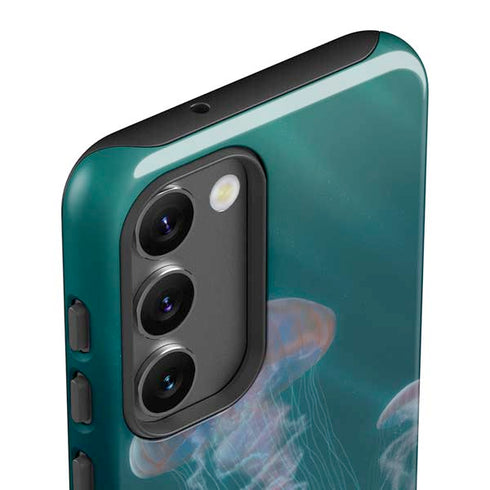 Vincent Hie Blue Jellyfish Galaxy S23 Plus Pro Case