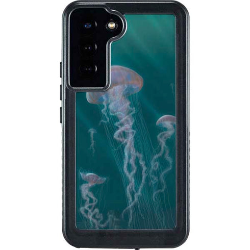Vincent Hie Blue Jellyfish Galaxy S23 Plus Waterproof Case