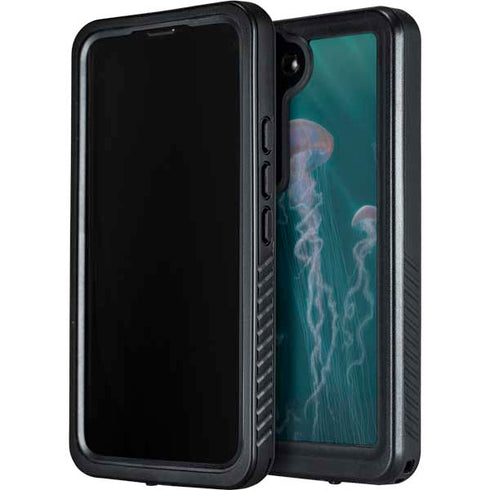 Vincent Hie Blue Jellyfish Galaxy S23 Plus Waterproof Case