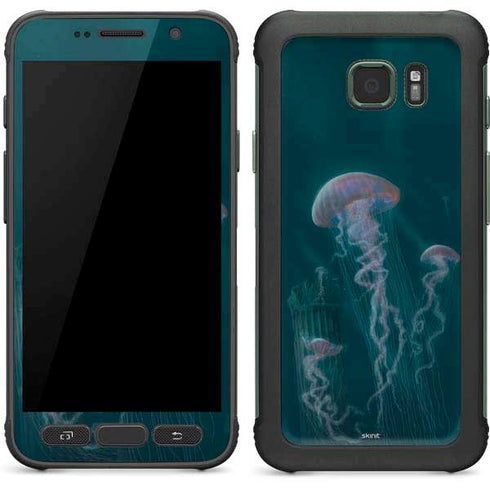 Vincent Hie Blue Jellyfish Galaxy S7 Active Skin