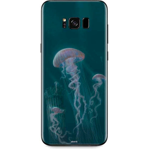Vincent Hie Blue Jellyfish Galaxy S8 Plus Skin