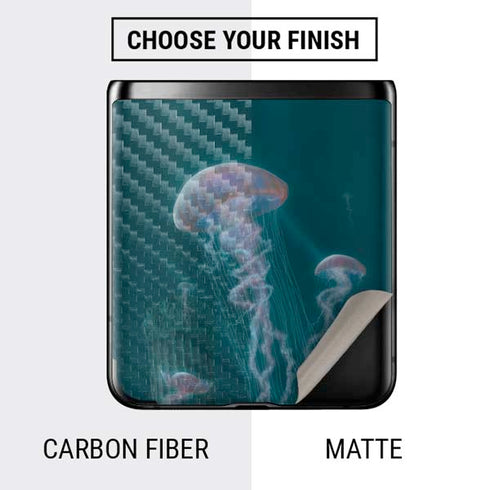 Vincent Hie Blue Jellyfish Galaxy Z Flip Skin