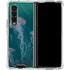 Vincent Hie Blue Jellyfish Galaxy Z Fold4 5G Clear Case