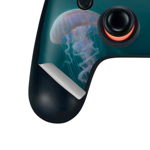 Vincent Hie Blue Jellyfish Google Stadia Controller Skin