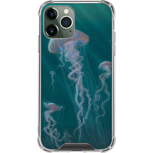 Blue Jellyfish by Vincent Hie iPhone 11 Pro Max Clear Case