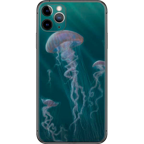 Vincent Hie Blue Jellyfish iPhone 11 Pro Max Skin