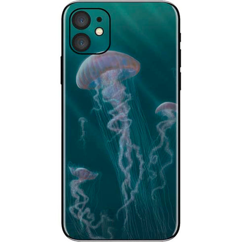 Vincent Hie Blue Jellyfish iPhone 11 Skin