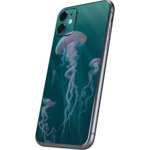 Vincent Hie Blue Jellyfish iPhone 11 Skin