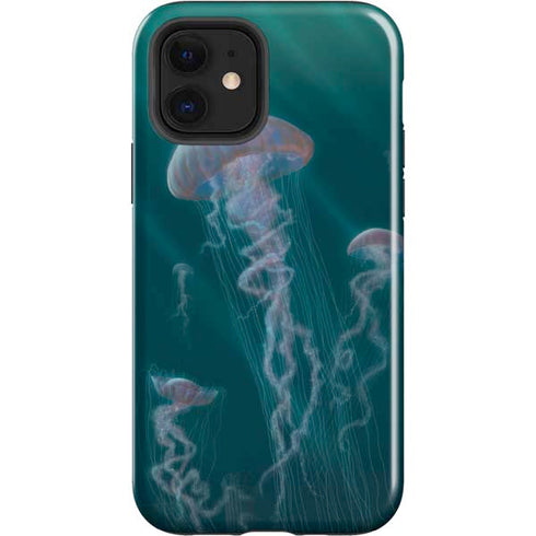 Vincent Hie Blue Jellyfish iPhone 12 Impact Case