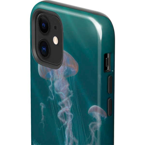 Vincent Hie Blue Jellyfish iPhone 12 Mini Impact Case