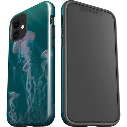 Vincent Hie Blue Jellyfish iPhone 12 Mini Impact Case