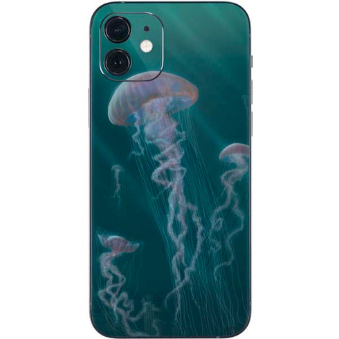 Vincent Hie Blue Jellyfish iPhone 12 Mini Skin
