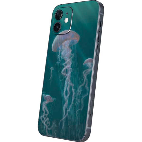 Vincent Hie Blue Jellyfish iPhone 12 Mini Skin