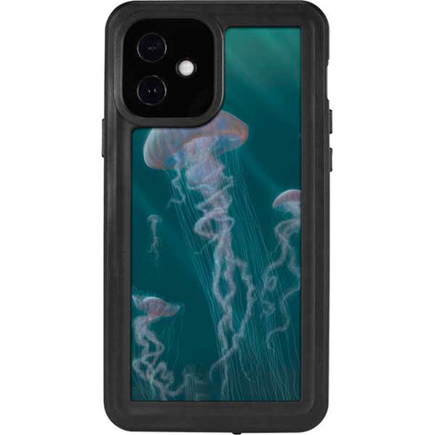 Vincent Hie Blue Jellyfish iPhone 12 Waterproof Case