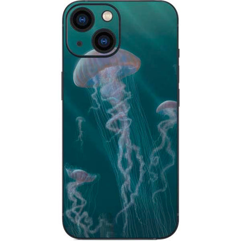Vincent Hie Blue Jellyfish iPhone 13 Mini Skin