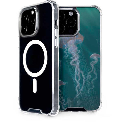 Vincent Hie Blue Jellyfish iPhone 13 Pro Max MagSafe Case