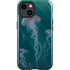Blue Jellyfish by Vincent Hie iPhone 15 Plus Impact Case