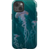 Vincent Hie Blue Jellyfish iPhone 14 Impact Case