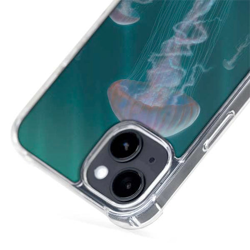 Vincent Hie Blue Jellyfish iPhone 14 Plus MagSafe Case