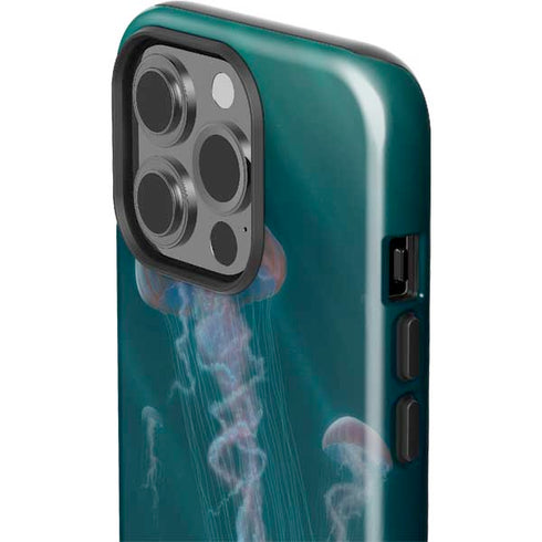 Vincent Hie Blue Jellyfish iPhone 14 Pro Impact Case