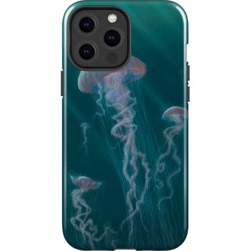 Blue Jellyfish by Vincent Hie iPhone 15 Pro Max Impact Case